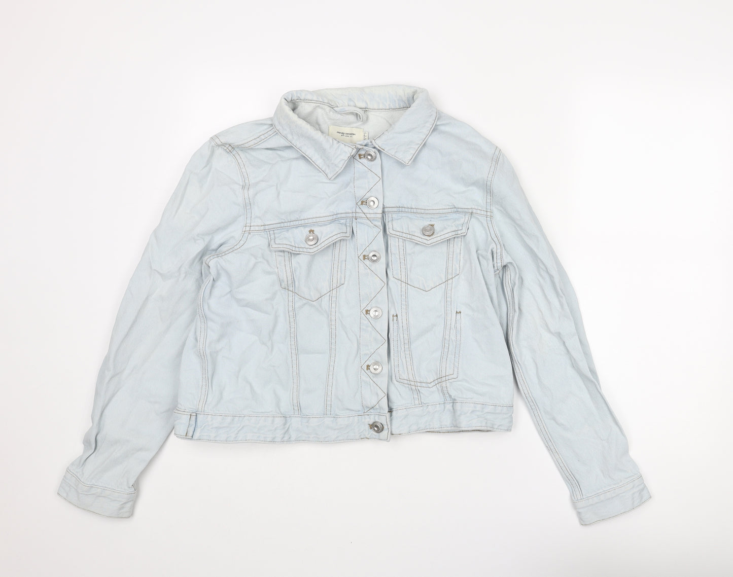 French Connection Womens Blue Jacket Size 16 Button