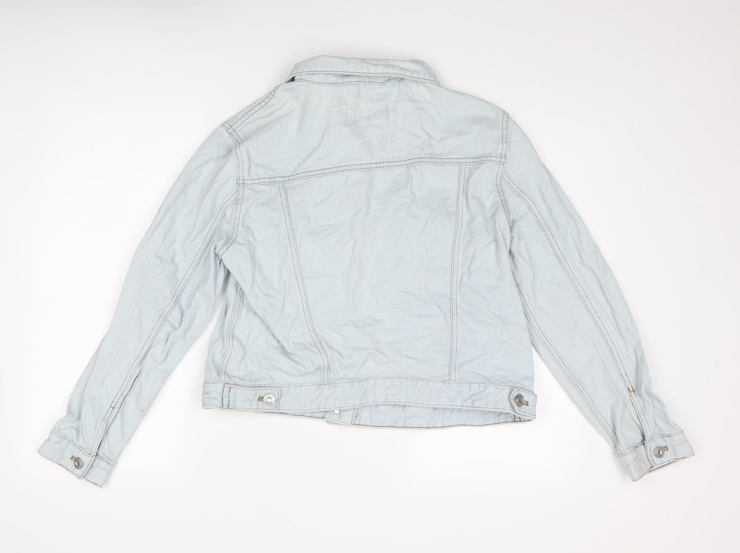 French Connection Womens Blue Jacket Size 16 Button