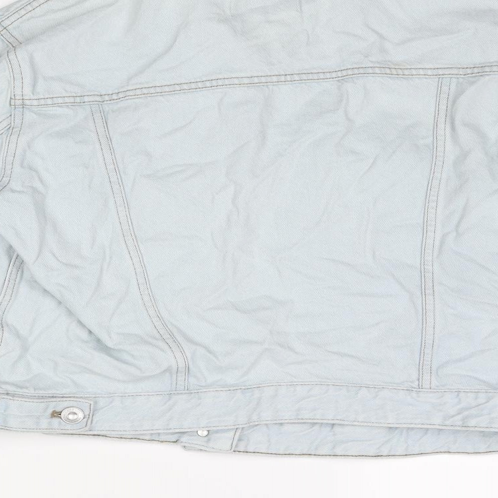 French Connection Womens Blue Jacket Size 16 Button