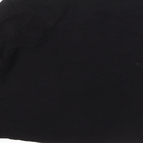 Divided by H&M Womens Black Viscose Basic Button-Up Size 8 Collared