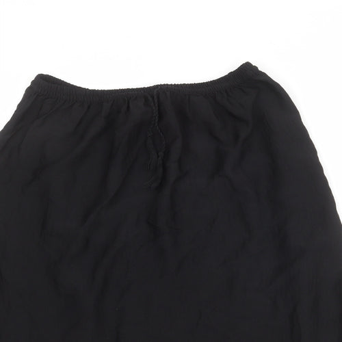 H&M Womens Black Polyester A-Line Skirt Size S