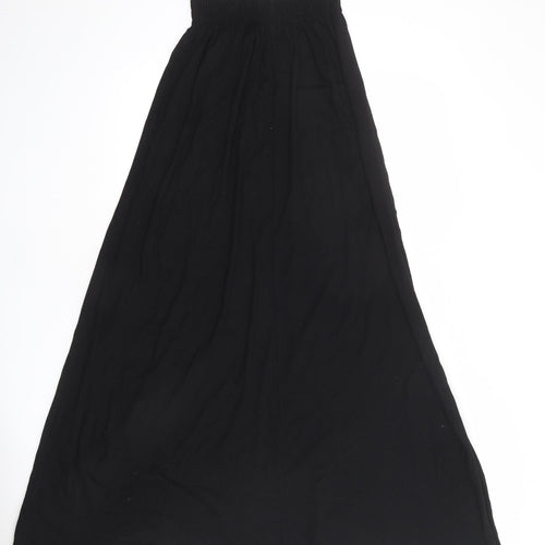 ASOS Womens Black Polyester Maxi Skirt Size 8