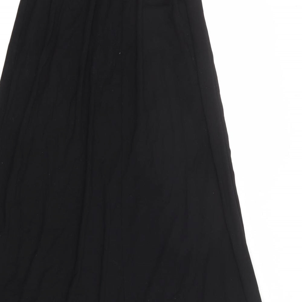 ASOS Womens Black Polyester Maxi Skirt Size 8