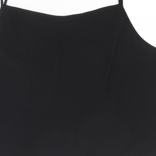 Saloos Womens Black Polyester Camisole Tank Size 2XS Round Neck