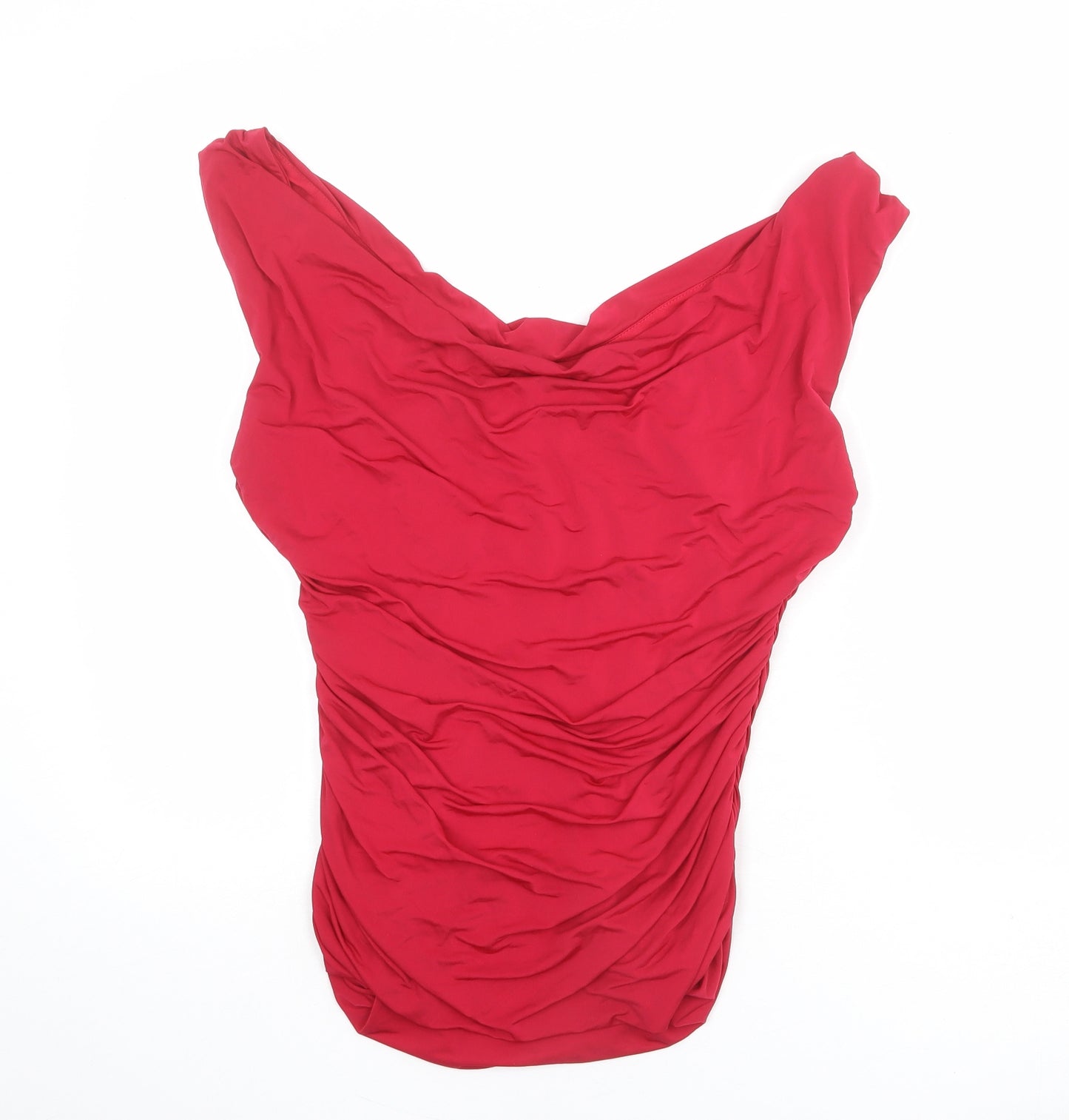 Coast Womens Pink Acetate Basic Tank Size M Scoop Neck