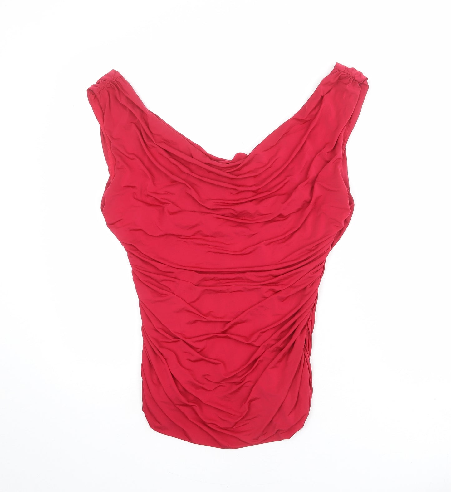 Coast Womens Pink Acetate Basic Tank Size M Scoop Neck