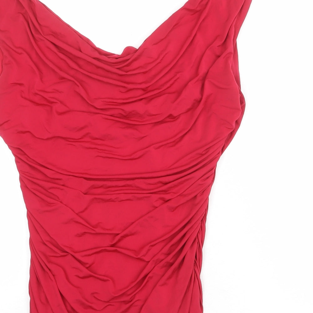 Coast Womens Pink Acetate Basic Tank Size M Scoop Neck