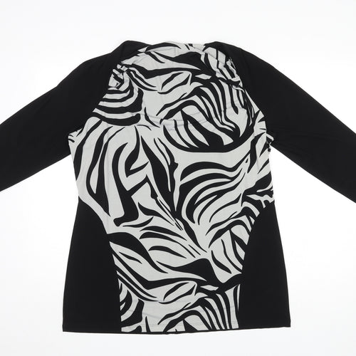 Per Una Womens Multicoloured Animal Print Polyester Mini Size 18 Round Neck Pullover