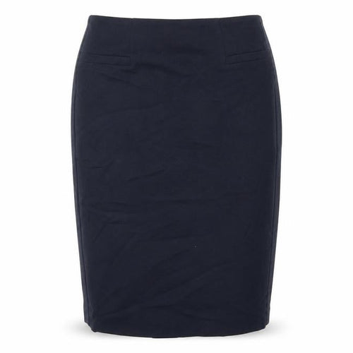 Marks and Spencer Womens Blue Polyester Straight & Pencil Skirt Size 10 Zip