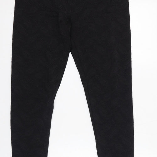 Marks and Spencer Womens Black Polyester Carrot Leggings Size 16 L30 in
