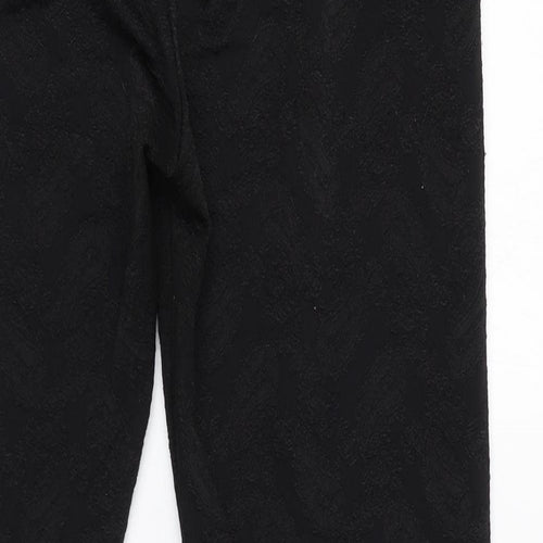 Marks and Spencer Womens Black Polyester Carrot Leggings Size 16 L30 in