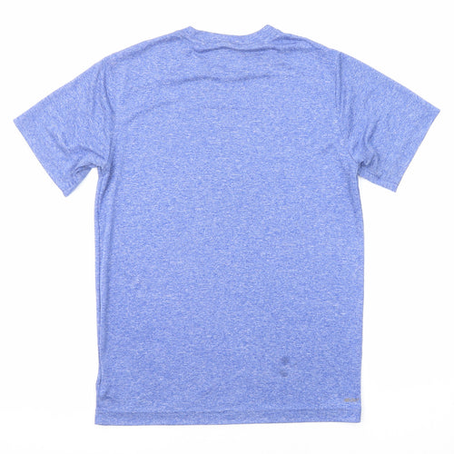 New Balance Mens Blue Polyester T-Shirt Size S Crew Neck