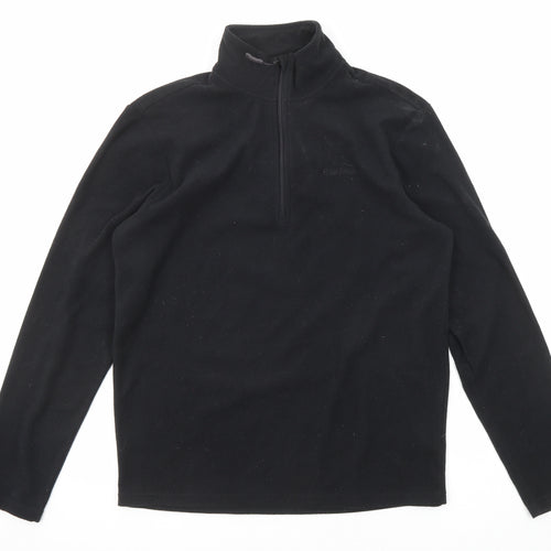 Peter Storm Mens Black Polyester Henley Sweatshirt Size M