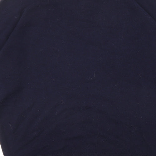 Smithers Mens Blue High Neck Acrylic Pullover Jumper Size M Long Sleeve