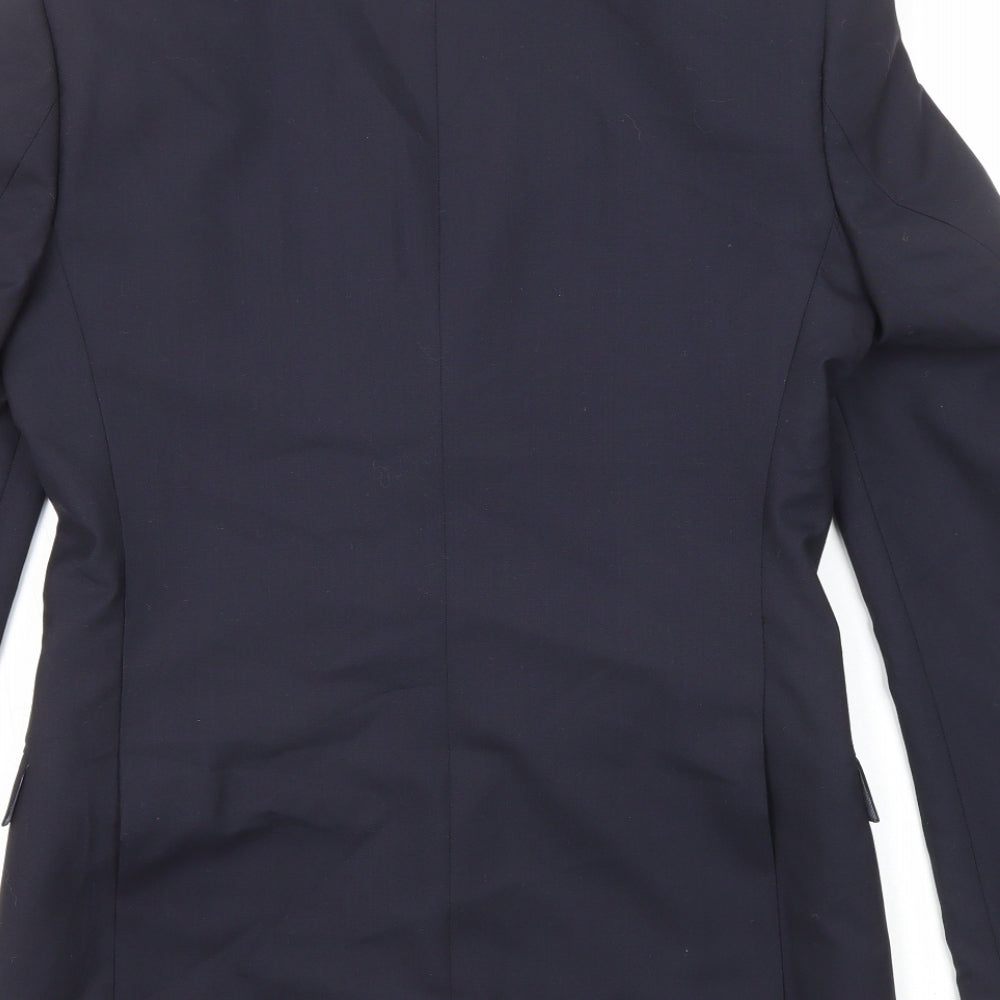 Marks and Spencer Mens Blue Wool Jacket Suit Jacket Size 36 Regular