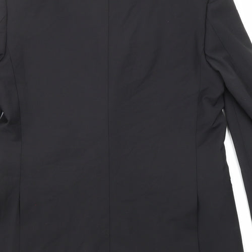 Marks and Spencer Mens Black Wool Jacket Suit Jacket Size 38 Regular