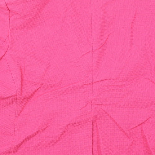 PURE Collection Womens Pink Cotton Jacket Blazer Size 18
