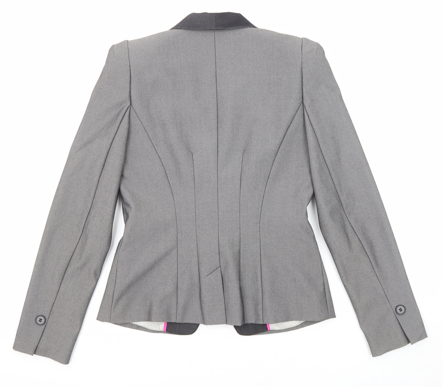 NEXT Womens Grey Polyester Jacket Blazer Size 10