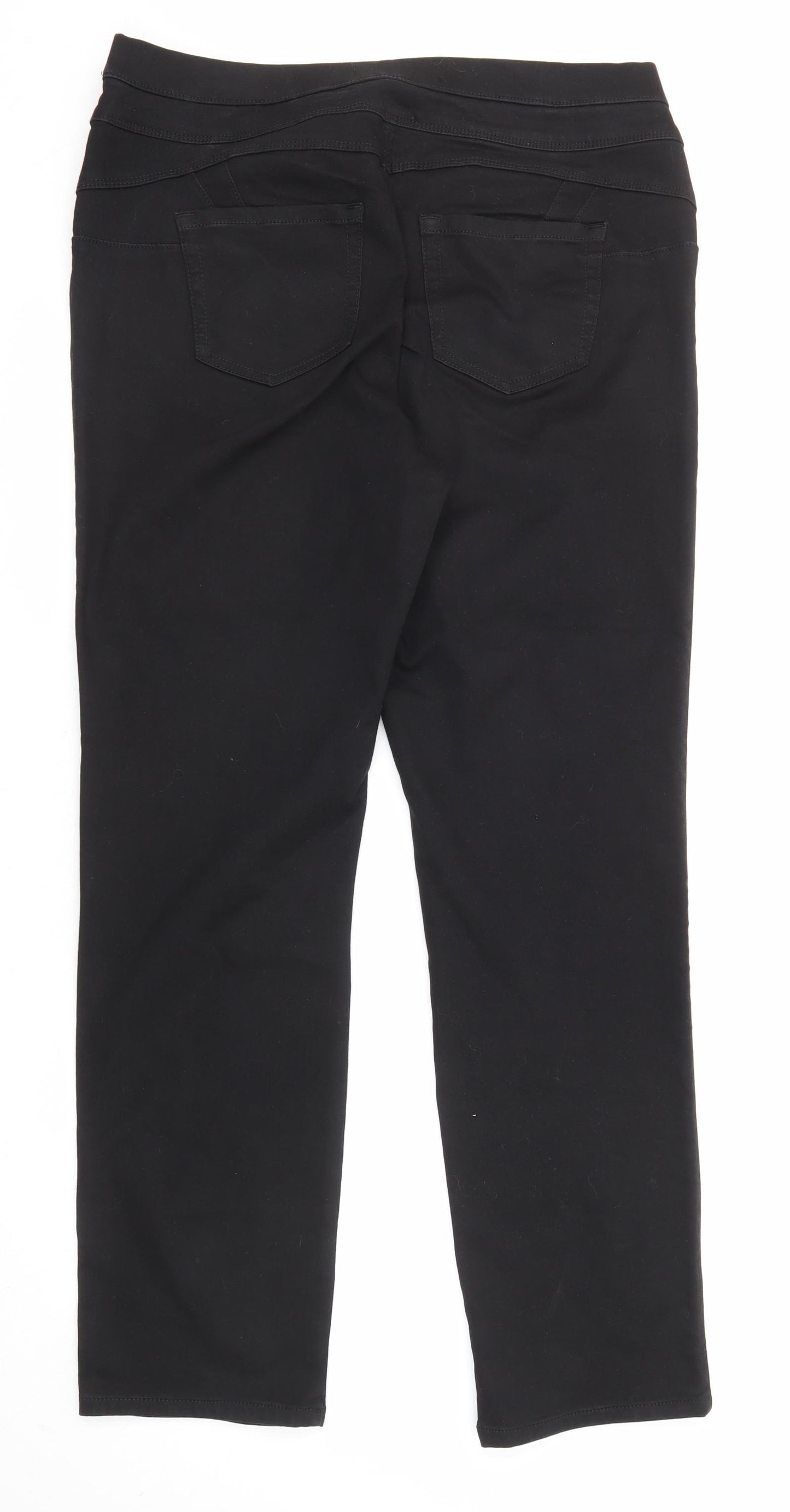 NEXT Womens Black Cotton Jegging Jeans Size 18 L32 in Slim