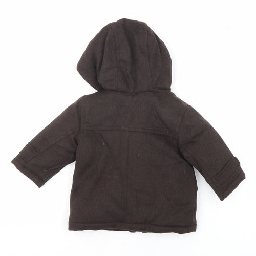 Jasper Conran Boys Brown Basic Coat Coat Size 3-6 Months Tie