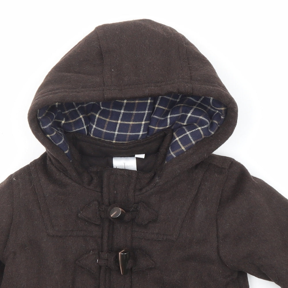 Jasper Conran Boys Brown Basic Coat Coat Size 3-6 Months Tie