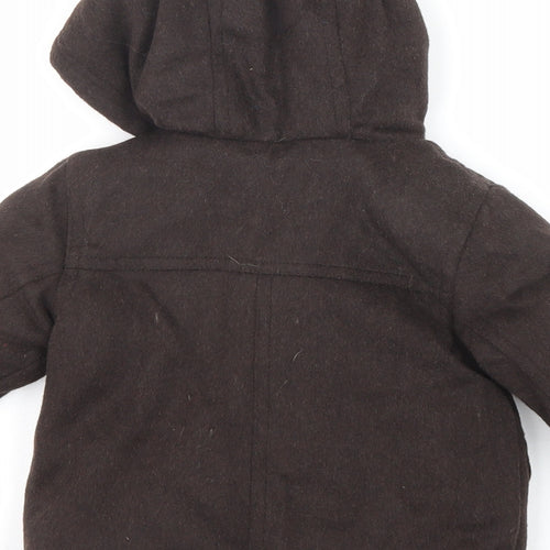 Jasper Conran Boys Brown Basic Coat Coat Size 3-6 Months Tie