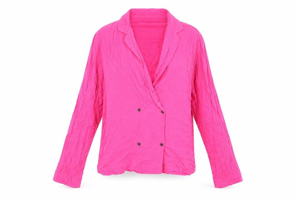 Topshop Womens Pink Viscose Basic Button-Up Size 10 Collared