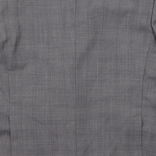 Skopes Mens Grey Check Wool Jacket Suit Jacket Size 42 Regular