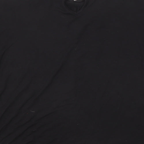 Oasis Womens Black Viscose Basic Blouse Size XL High Neck