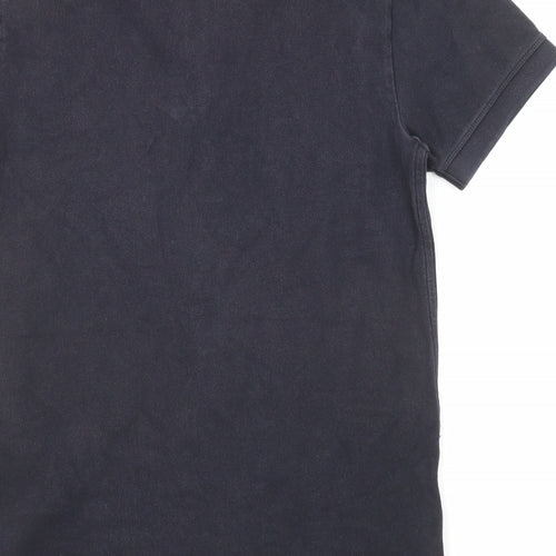 Jack Wills Mens Blue Cotton Polo Size S Collared Button