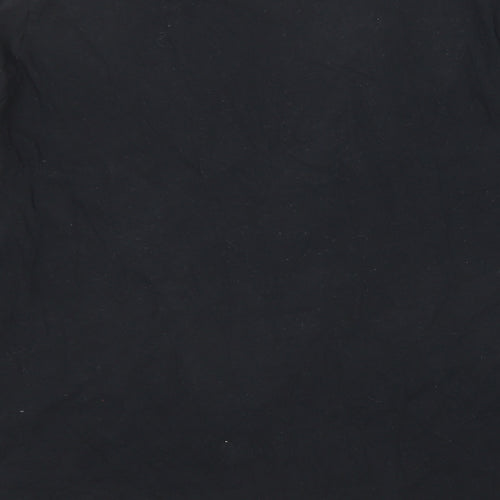 Marks and Spencer Mens Black Cotton T-Shirt Size 3XL Crew Neck