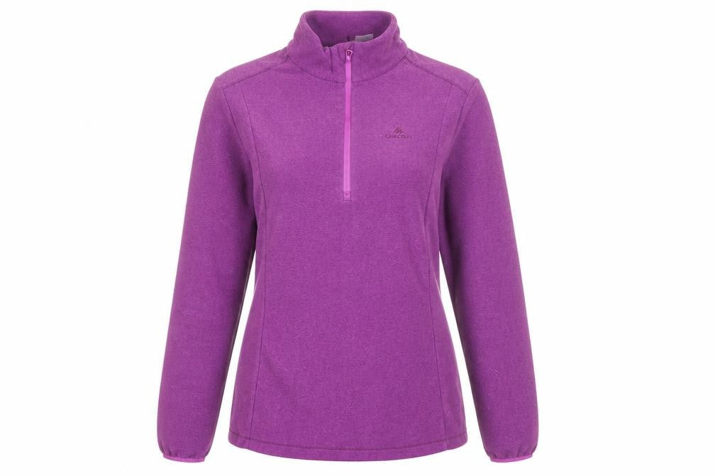 Decathlon Womens Purple Polyester Pullover Sweatshirt Size 10 Zip