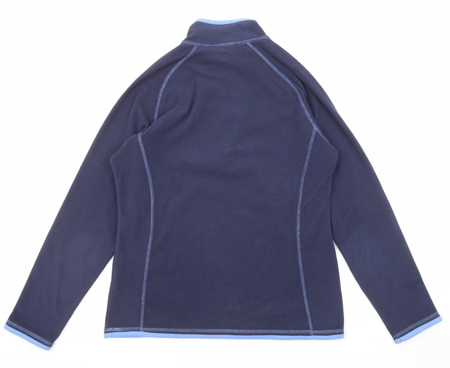 Mountain Warehouse Womens Blue Polyester Pullover Sweatshirt Size 12 Zip