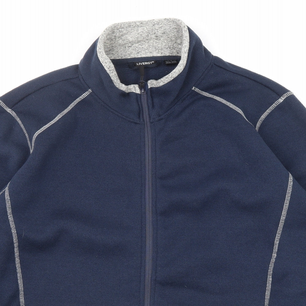 Livergy Mens Blue Jacket Size 2XL Zip