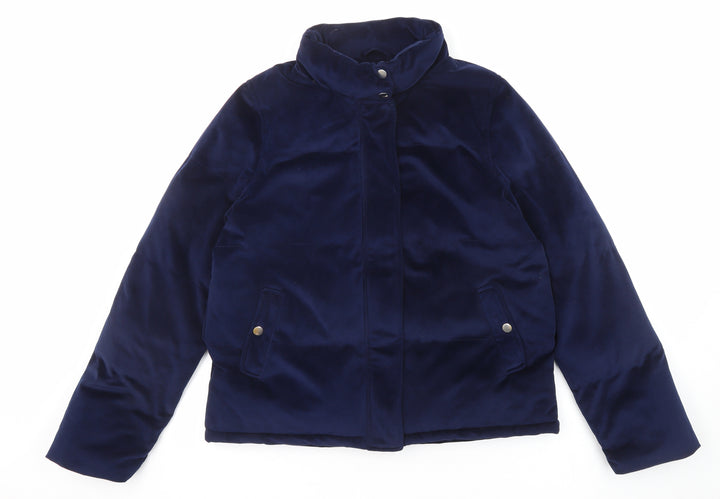 QED London Womens Blue Jacket Size 10 Zip