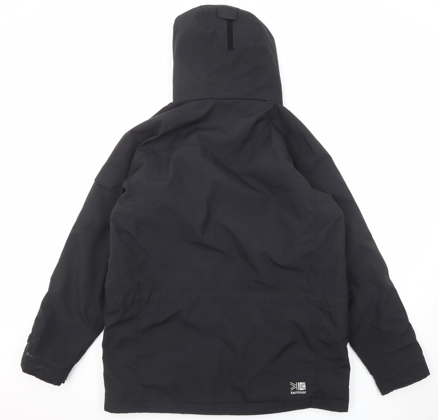 Karrimor Mens Black Windbreaker Coat Size L Zip