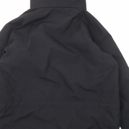 Karrimor Mens Black Windbreaker Coat Size L Zip