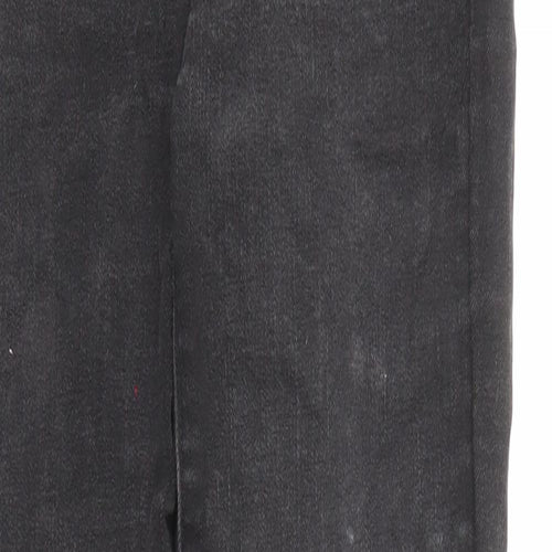 Gap Womens Black Cotton Skinny Jeans Size 25 in L27 in Regular Zip - Raw Hems