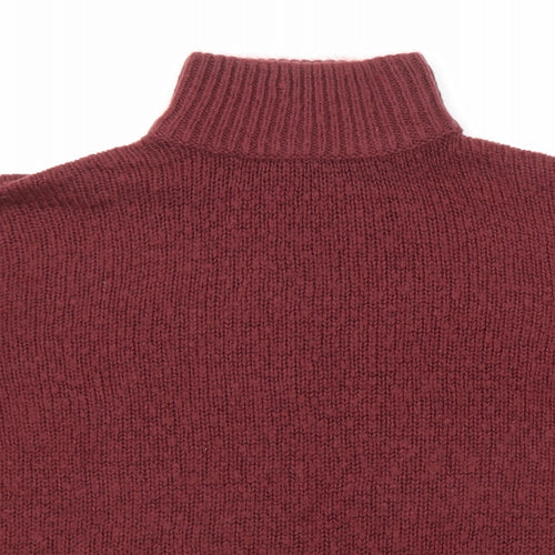 New Look Womens Purple Roll Neck Acrylic Pullover Jumper Size S