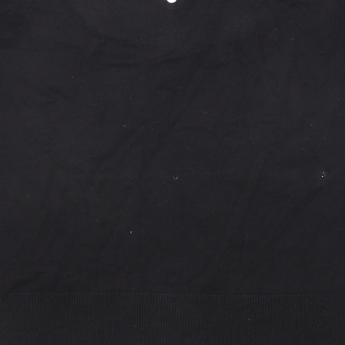 Phase Eight Womens Black Round Neck Viscose Pullover Jumper Size 12
