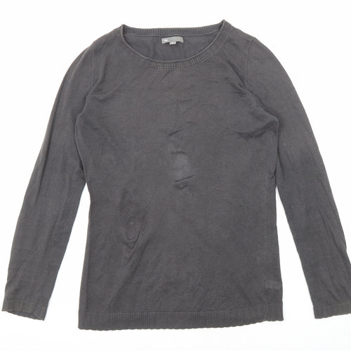 Gap Womens Grey Round Neck Acrylic Pullover Jumper Size S