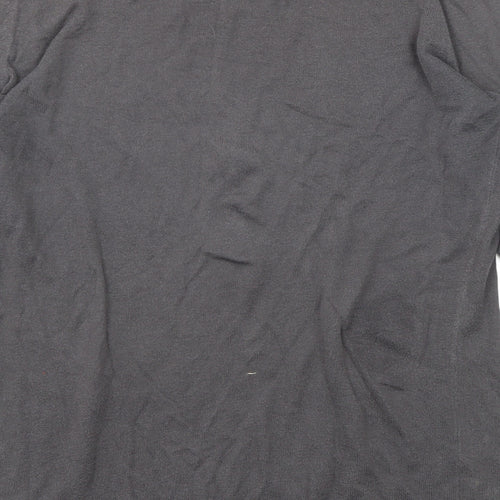 Gap Womens Grey Round Neck Acrylic Pullover Jumper Size S