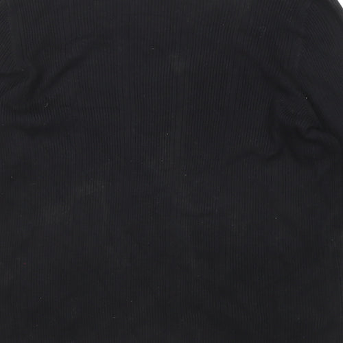 Marks and Spencer Womens Black Round Neck Viscose Pullover Jumper Size 16