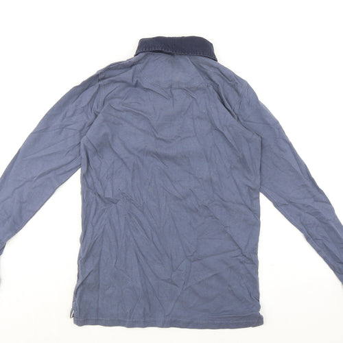Jack Wills Boys Blue 100% Cotton Basic Polo Size 12-13 Years Collared Button