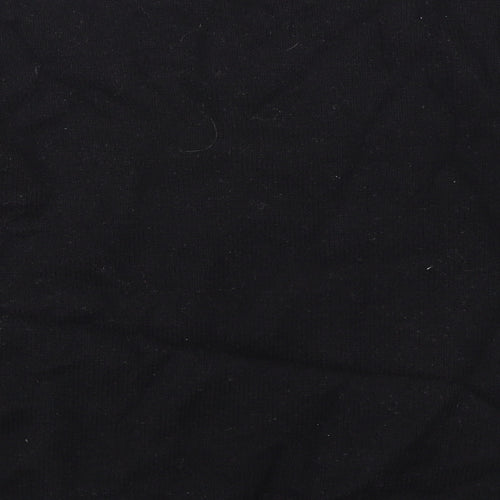 Hush Womens Black Round Neck Cotton Pullover Jumper Size L - Love
