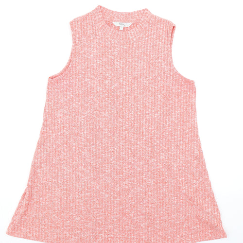 NEXT Womens Orange Polyester Basic Tank Size 10 Mock Neck