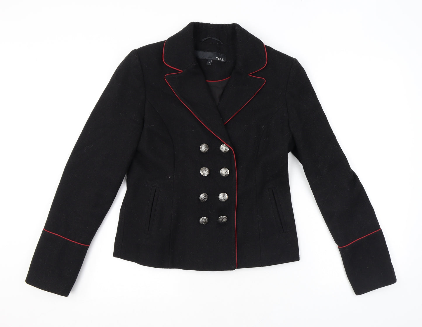 NEXT Womens Black Jacket Blazer Size 10 Button