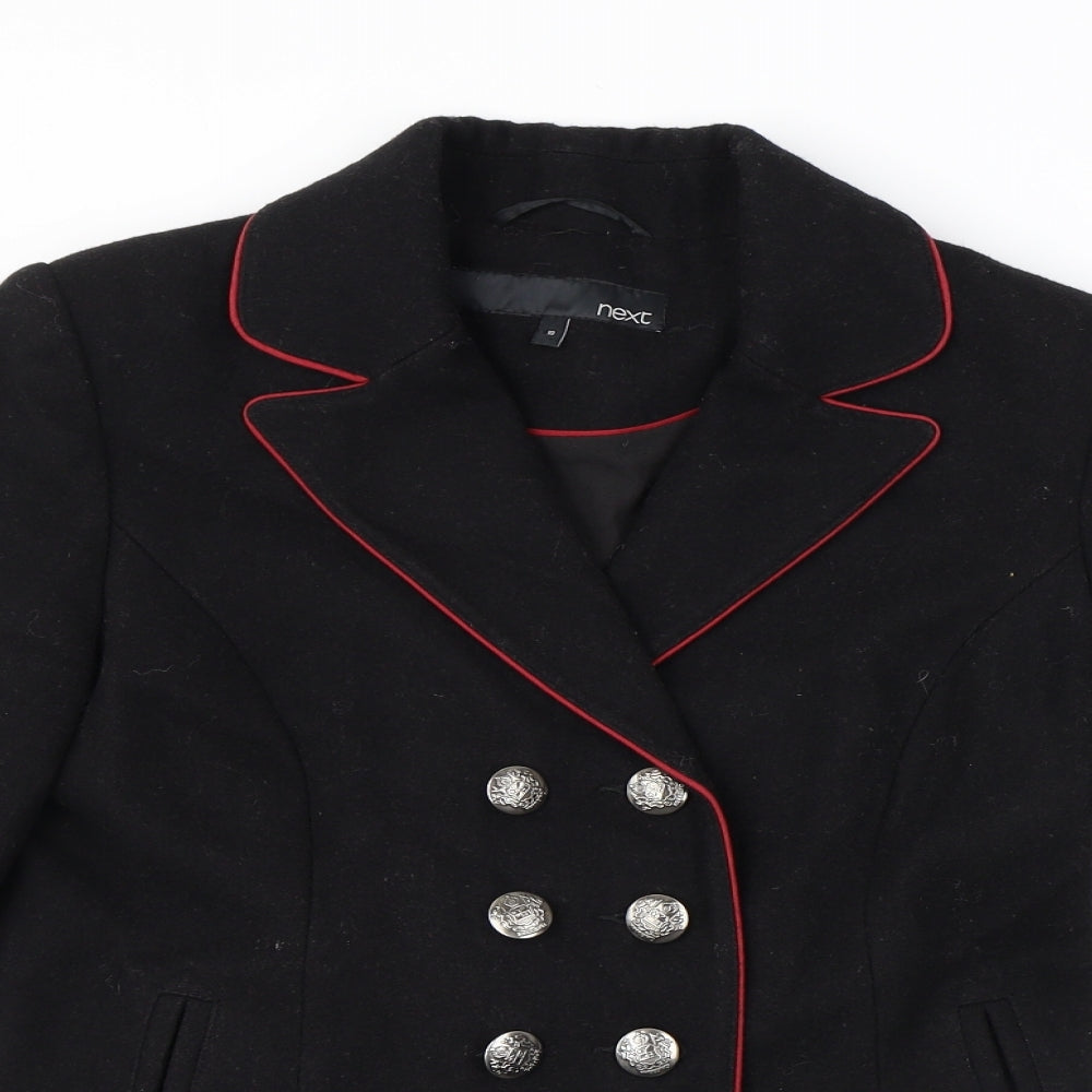 NEXT Womens Black Jacket Blazer Size 10 Button