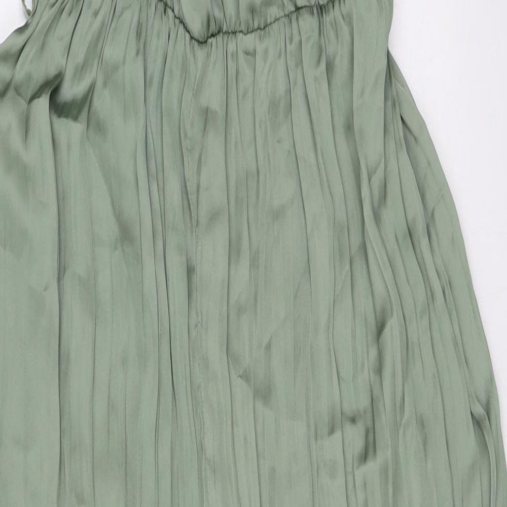 Zara Womens Green Polyester Jumpsuit One-Piece Size L L27 in Pullover