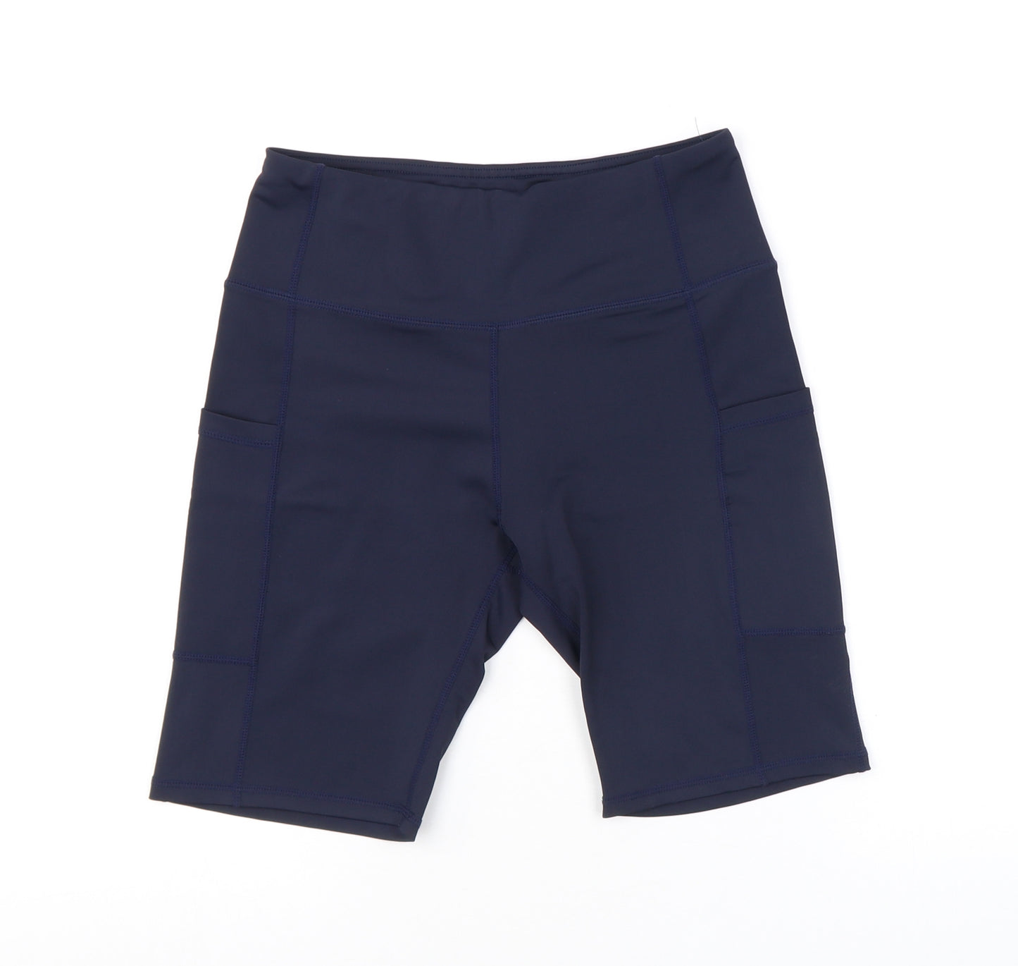Sudawave Womens Blue Polyester Biker Shorts Size M L9 in Regular